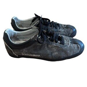 Dolce & Gabbana Men's low Sneakers Cotton Leather US Sz. 9